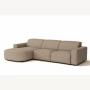 Olio Selezione Sofa w kształcie litery L Tkanina Raven 30